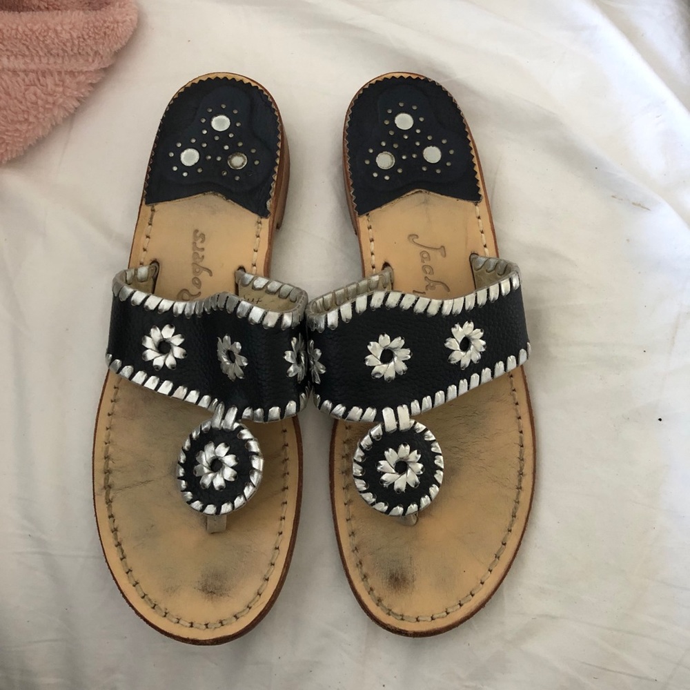 Blue and silver Jack Rogers